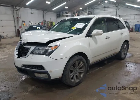 2011 Acura Mdx Advance Package z USA, uszkodzony, nr VIN 2HNYD2H72BH534131